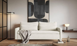 Umbras 3-zitsbank chenille met opbergruimte