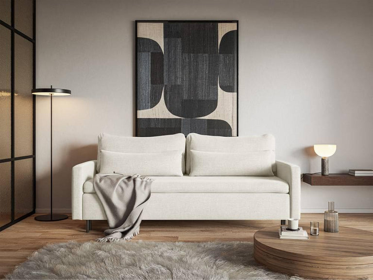 Umbras 3-zitsbank chenille met opbergruimte