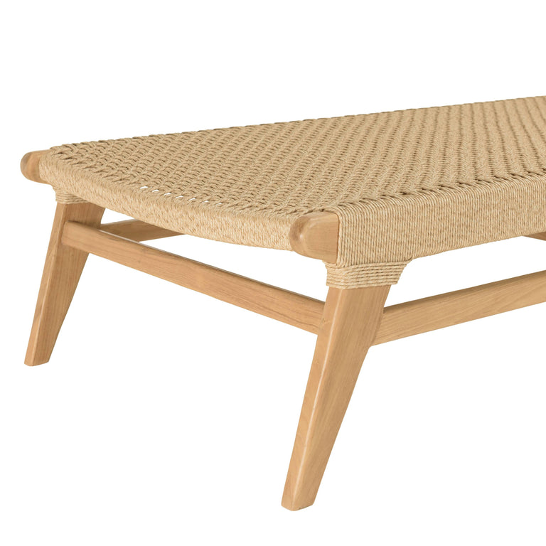 Ligbed Valeria teakhout rotan