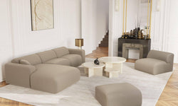 Fauteuil Myra zonder armleuningen bouclé