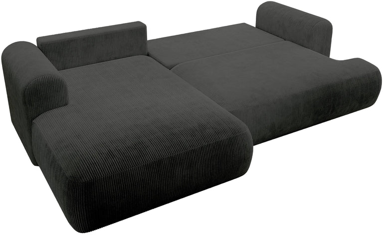 Hoekslaapbank Philipa ribstof links