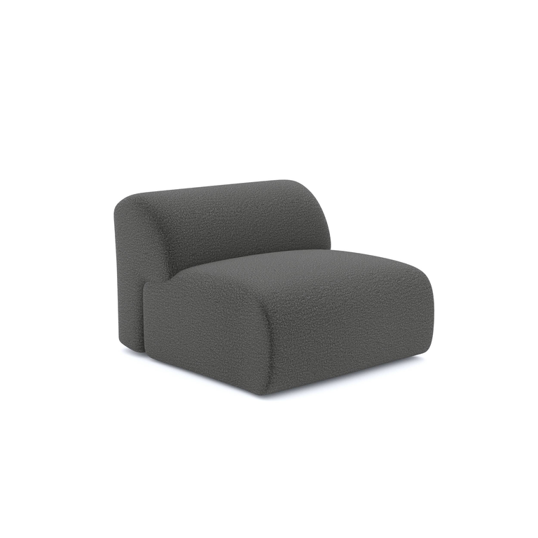Fauteuil Myra zonder armleuningen bouclé