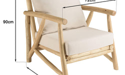 Fauteuil Will East teakhout