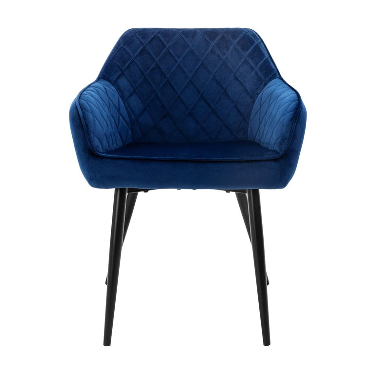 Set van 6 eetkamerstoelen Amino velvet