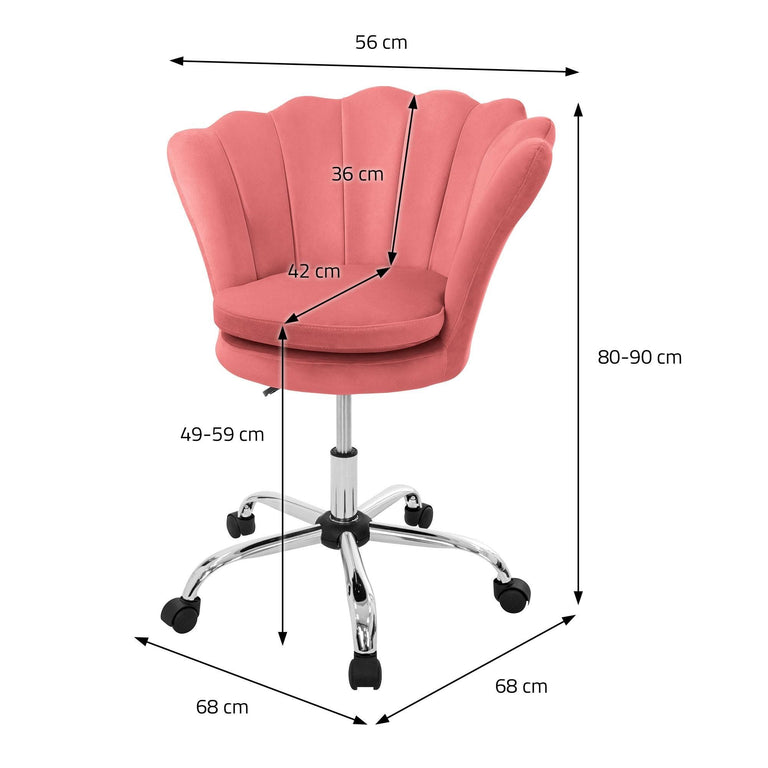 Bureaustoel Anna velvet