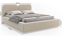 Bedframe Cremona velvet 140 x 200 cm met opbergruimte