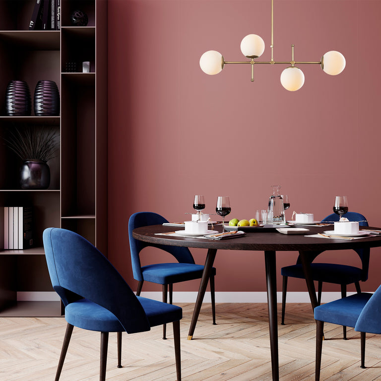 Design hanglamp eettafel Stella goud
