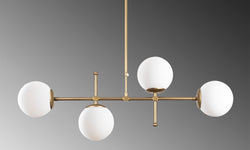 Design hanglamp eettafel Stella goud