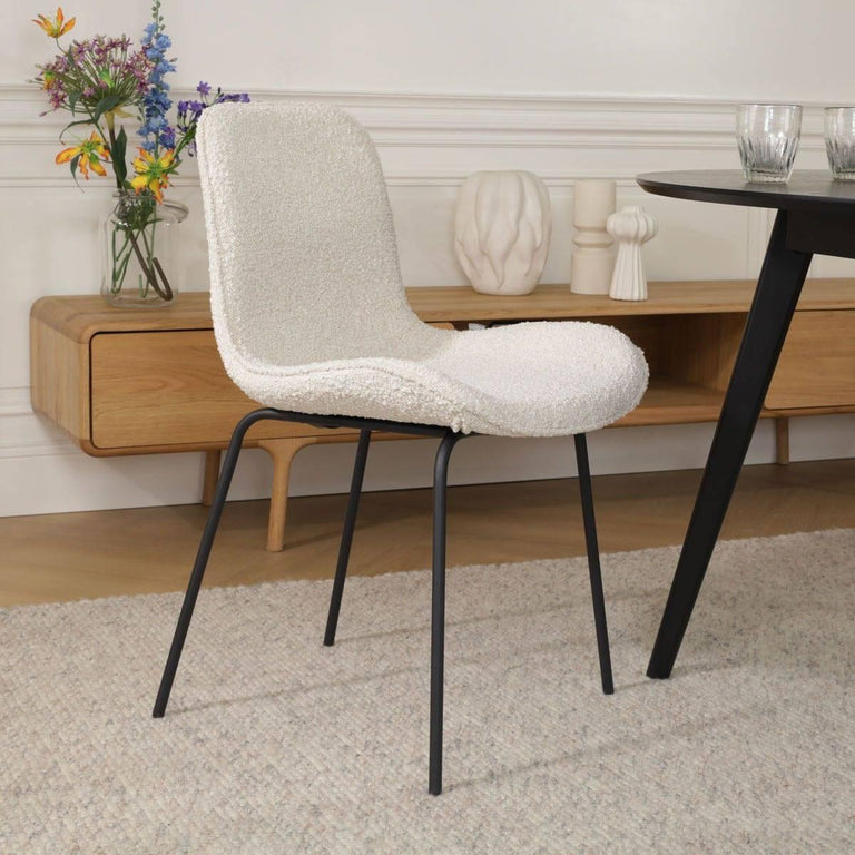 Eetkamerstoel Nora-Fé bouclé