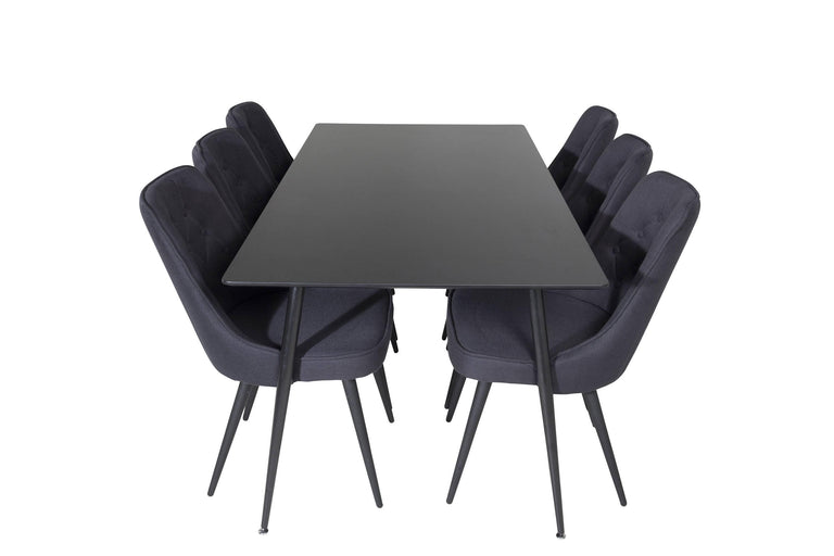 venture-home-eetkamerset-silar6eetkamerstoelen deluxe velvet-zwart-multiplex-tafels-meubels1
