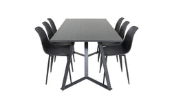 venture-home-eetkamerset-marina6eetkamerstoelen polar-zwart-plasticstaal-tafels-meubels1