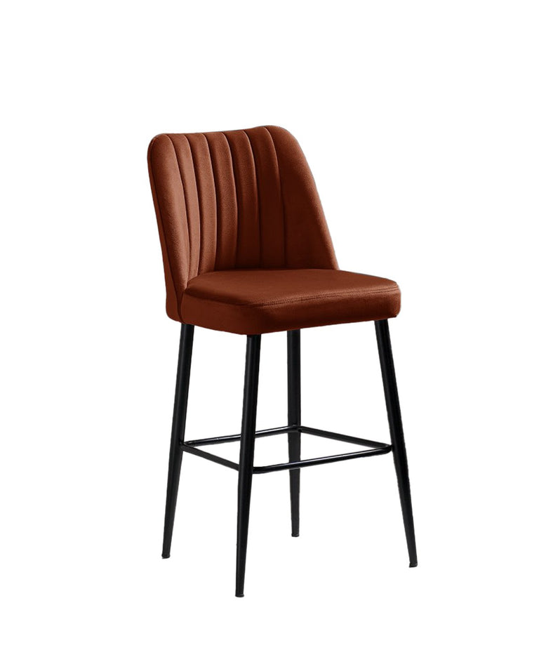 kalune design-set van 4 barstoelen katie-oranje--polyester-stoelen & fauteuils-meubels1