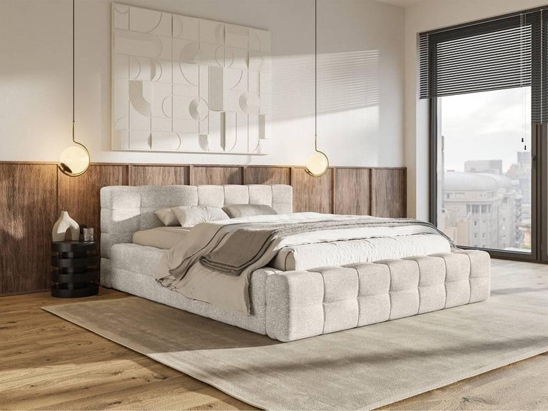 Tilly bedframe chenille met opbergruimte 180 x 200 cm