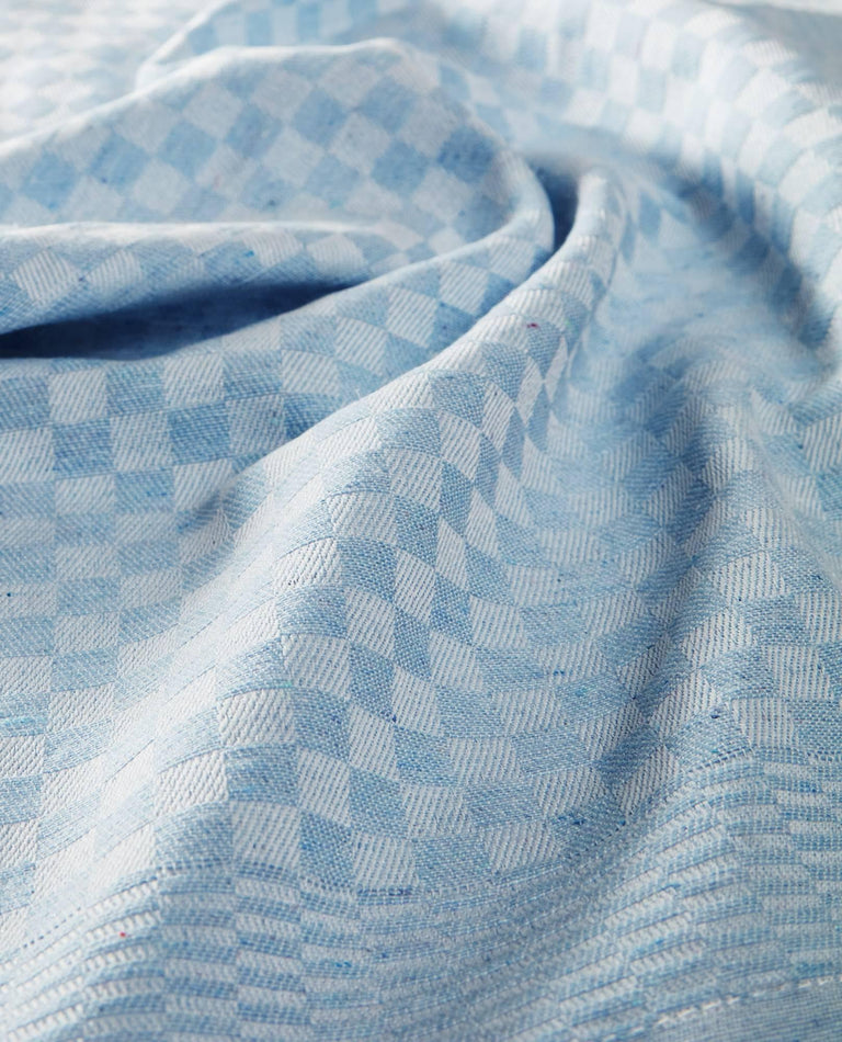 Homéé Blokdoeken Pompdoeken - Theedoeken Blauw / Wit - Set Van 6 Stuks 65 X 65 Cm Homéé Blokdoeken Pompdoeken - Theedoeken Blauw / Wit - Set Van 6 Stuks 65 X 65 Cm