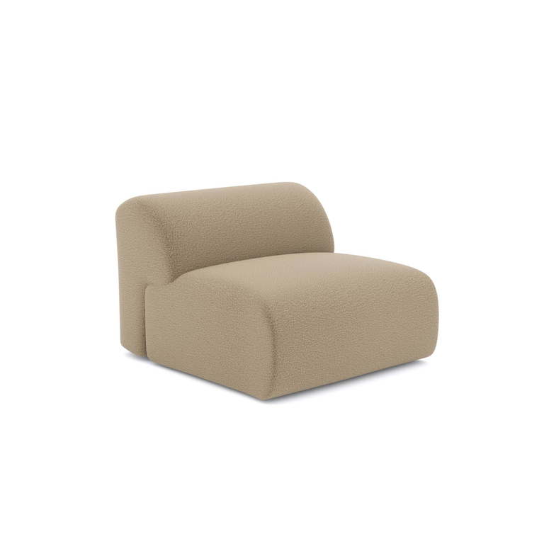 Fauteuil Myra zonder armleuningen bouclé