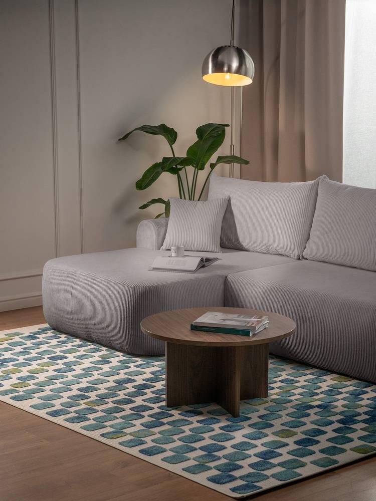 Hoekslaapbank Philipa ribstof links