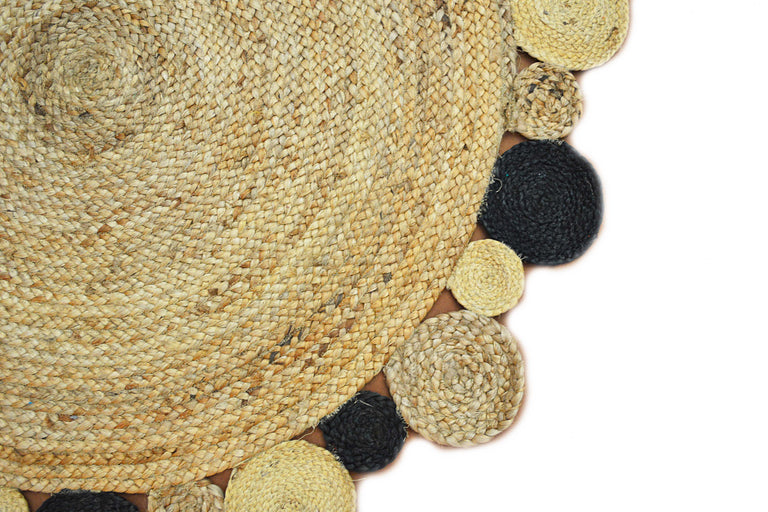 bakero-vloerkleed-rive-hoogpolig-naturel-zwart-120x120x1-jute-vloerkleden-vloerkleden-woontextiel2