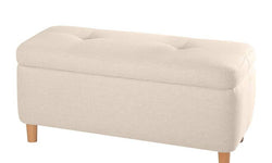 Bankje met opbergruimte Rocio linnen