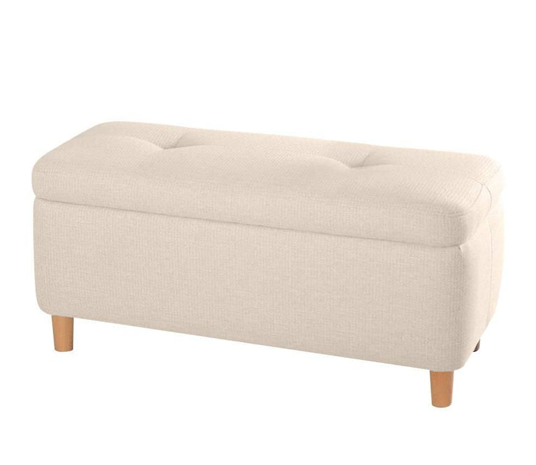Bankje met opbergruimte Rocio linnen