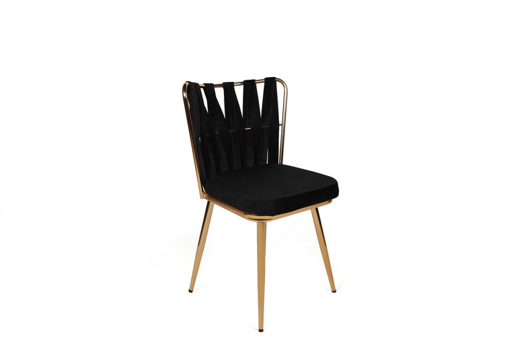 Set van 4 eetkamerstoelen Kusanali velvet