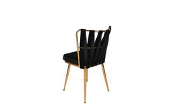 Set van 4 eetkamerstoelen Kusanali velvet