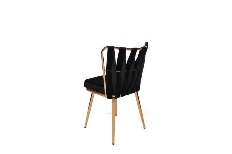 Set van 4 eetkamerstoelen Kusanali velvet