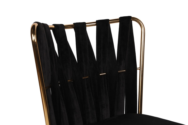 Set van 4 eetkamerstoelen Kusanali velvet