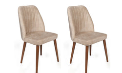 Set van 2 eetkamerstoelen Alfa velvet