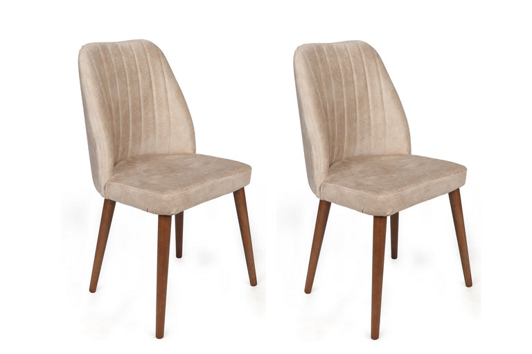 Set van 2 eetkamerstoelen Alfa velvet