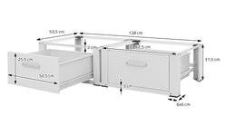 ml-design-set-van2wasmachineonderstellen cathy met lade-wit-staal-sanitair-bed- bad5