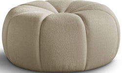 Fauteuil met poef Plush