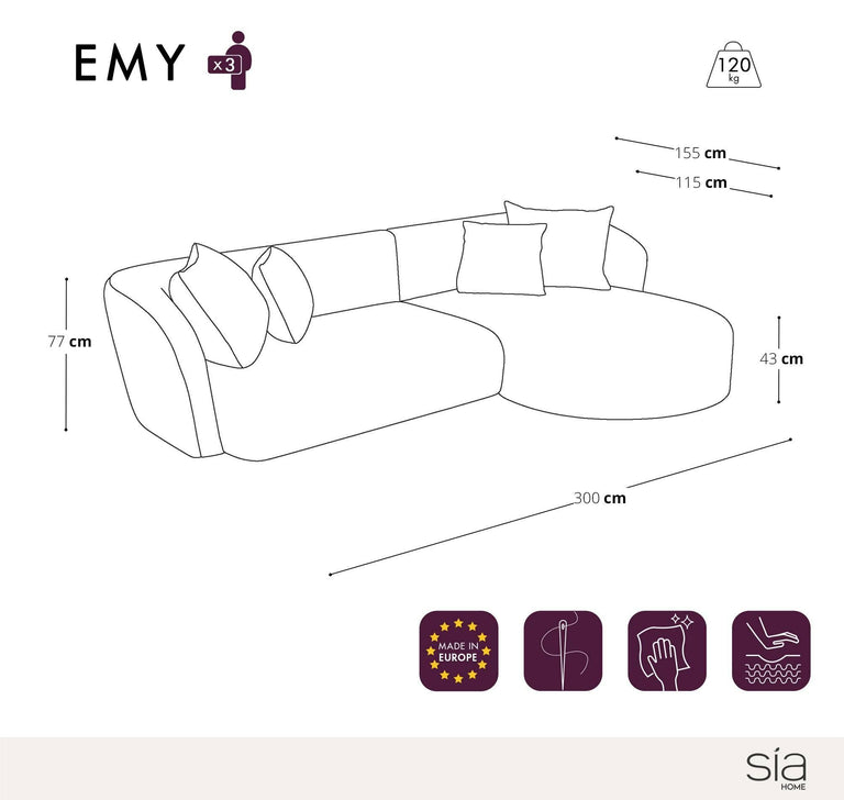 sia-home-hoekbank-emyrechtsvelvet-lichtgrijs-velvet-(100% polyester)-banken-meubels7