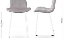 Barstoel Nino-Fé ribstof