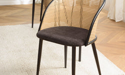 Set van 2 eetkamerstoelen Lea ronde rugleuning