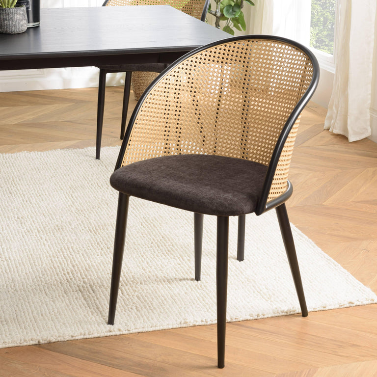 Set van 2 eetkamerstoelen Lea ronde rugleuning