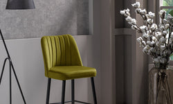 kalune design-set van 4 barstoelen katie-mosgroen--polyester-stoelen & fauteuils-meubels2