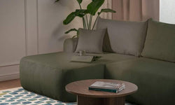 Hoekslaapbank Philipa ribstof links