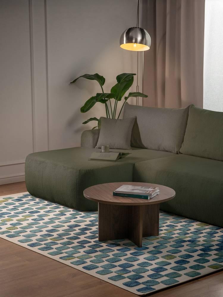 Hoekslaapbank Philipa ribstof links