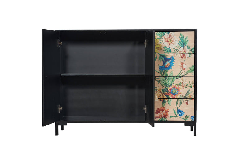Dressoir Matteo Beige Flowers