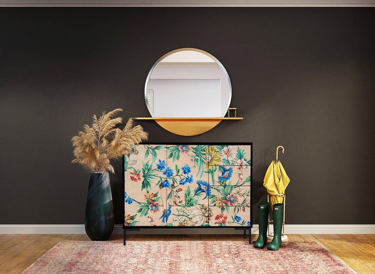 Dressoir Matteo Beige Flowers