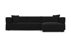 milo casa-hoekbank esther rechts velvet-zwart--velvet-banken-meubels_7998861