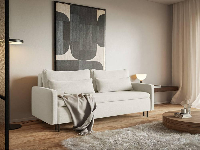 Umbras 3-zitsbank chenille met opbergruimte