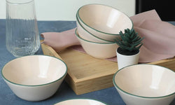 Set van 6 kommen Wurly keramiek