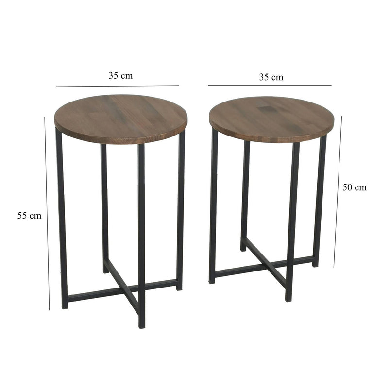Bijzettafel Neta set van 2