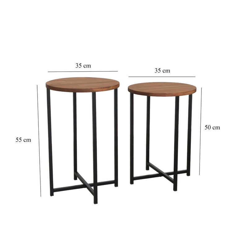Bijzettafel Neta set van 2