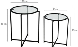 Bijzettafel Alva set van 2