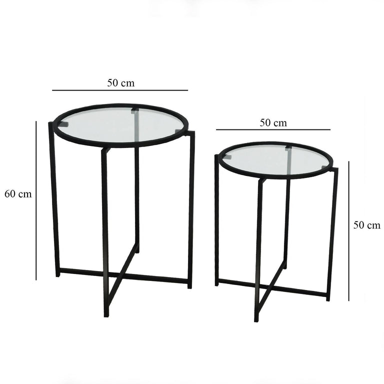 Bijzettafel Alva set van 2