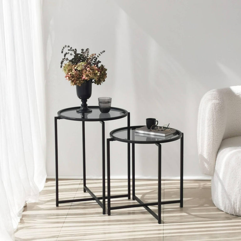 Bijzettafel Alva set van 2