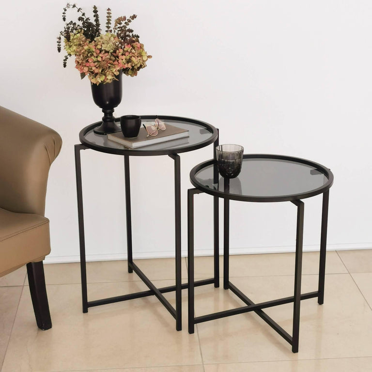 Bijzettafel Alva set van 2
