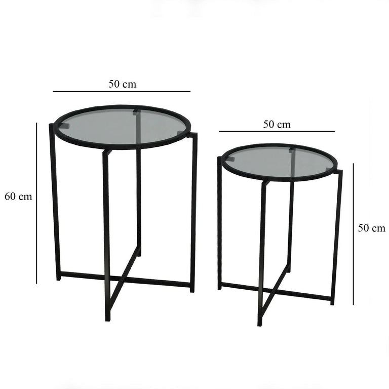 Bijzettafel Alva set van 2